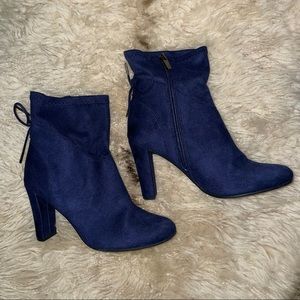 Circus by Sam Edelman Navy Suede Ankle Booties